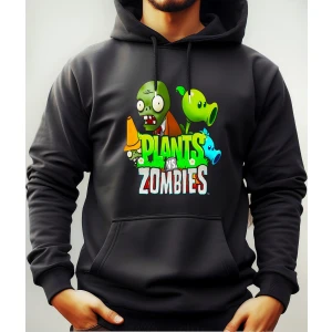 Buzo Canguro Con Capucha Plantas Vs Zombies Mundogeek