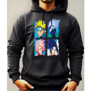 Buzo Canguro Con Capucha Anime Equipo 7 Naruto Mundogeek