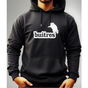 Buzo Canguro Con Capucha Rock Buitres Mundogeek