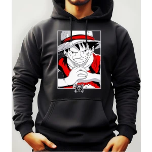 Buzo Canguro Con Capucha Anime Luffy One Piece Mundogeek