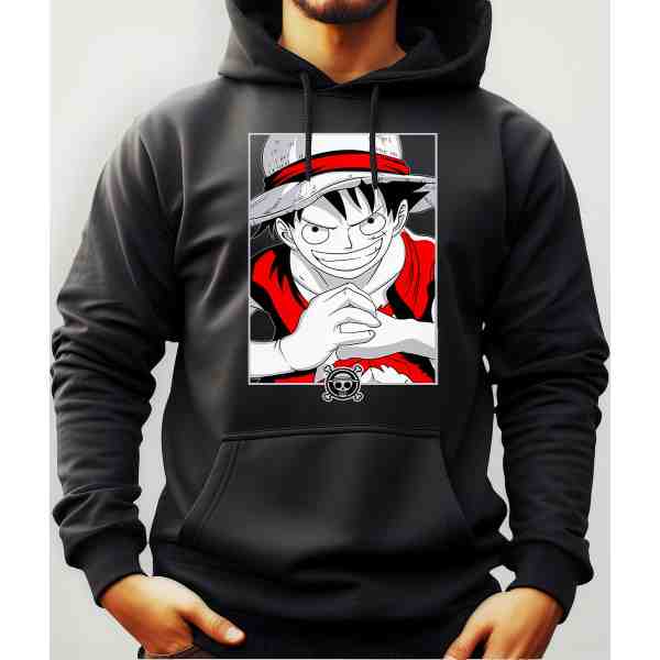 Buzo Canguro Con Capucha Anime Luffy One Piece Mundogeek