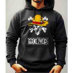 Buzo Canguro Con Capucha Anime Calavera One Piece Mundogeek