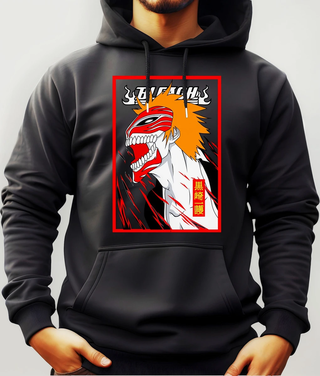 Buzo Canguro Con Capucha Anime Bleach Mundogeek