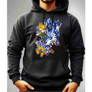 Buzo Canguro Con Capucha Anime Digimon Mundogeek