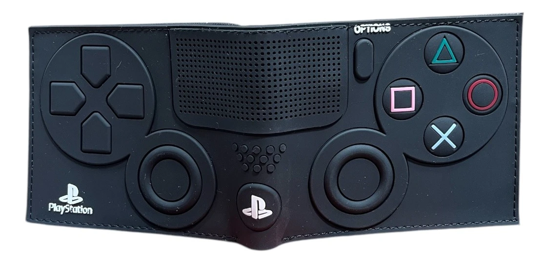 Billetera Joystick Playstation Videojuegos 21x9cm Mundogeek