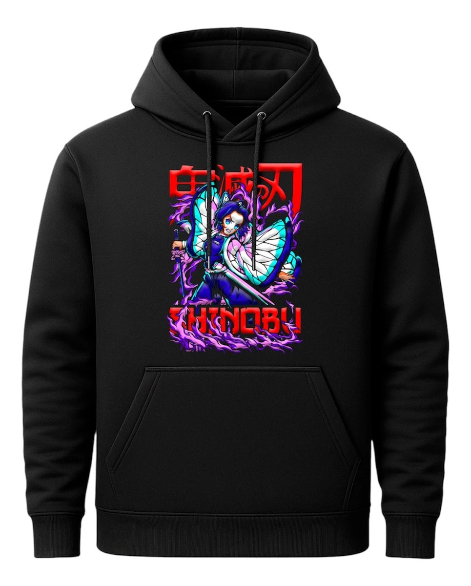Canguro Con Capucha Anime Shinobu Demon Slayer Mundogeek