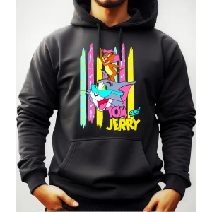 Buzo Canguro Con Capucha Tom And Jerry Mundogeek