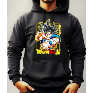 Buzo Canguro Con Capucha Anime Goku Kamehameha Mundogeek