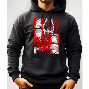 Buzo Canguro Con Capucha Anime Slam Dunk Mundogeek