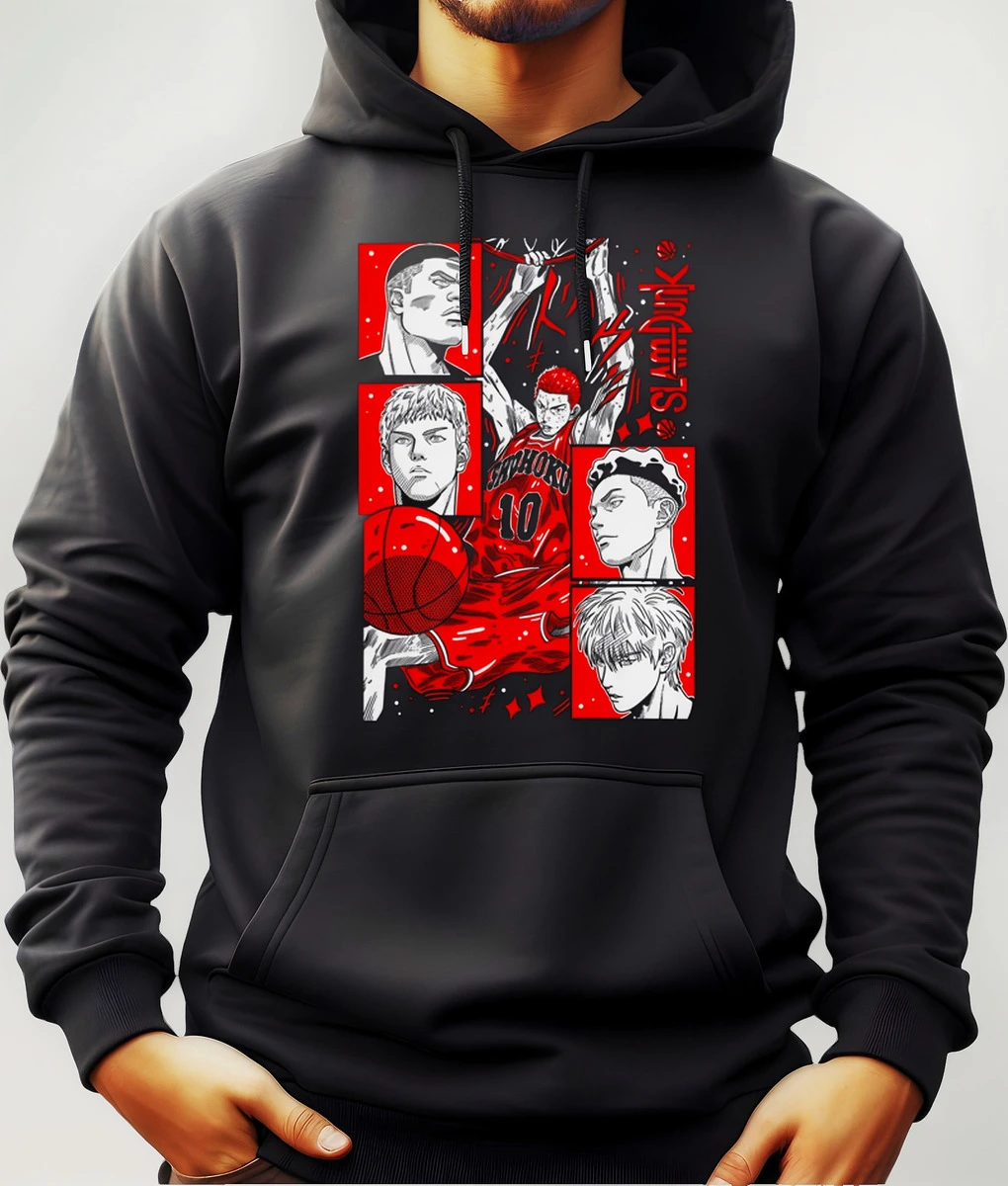 Buzo Canguro Con Capucha Anime Slam Dunk Mundogeek