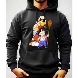 Buzo Canguro Con Capucha Goku Chico Y Personajes Dragón Ball