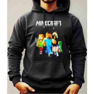 Buzo Canguro Con Capucha Juego Video Minecraft Mundogeek