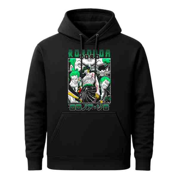 Canguro Con Capucha Anime Zoro One Piece Mundogeek - Imagen 2