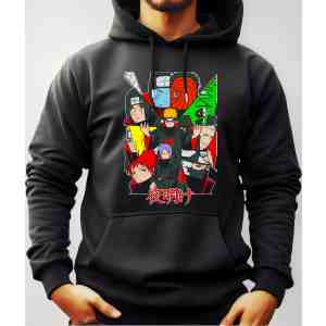 Buzo Canguro Anime Con Capucha Akatsuki Naruto Mundogeek