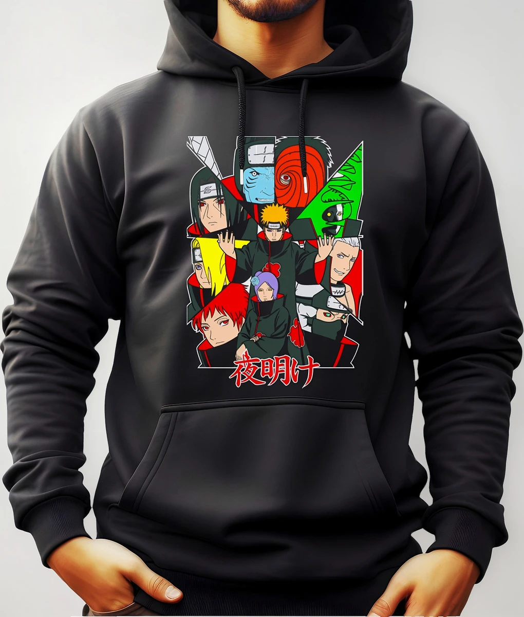 Buzo Canguro Anime Con Capucha Akatsuki Naruto Mundogeek