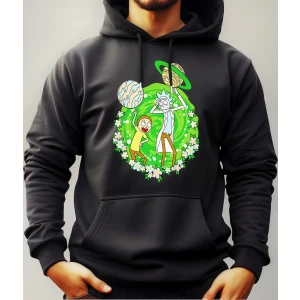 Buzo Canguro Con Capucha Rick And Morty Mundogeek