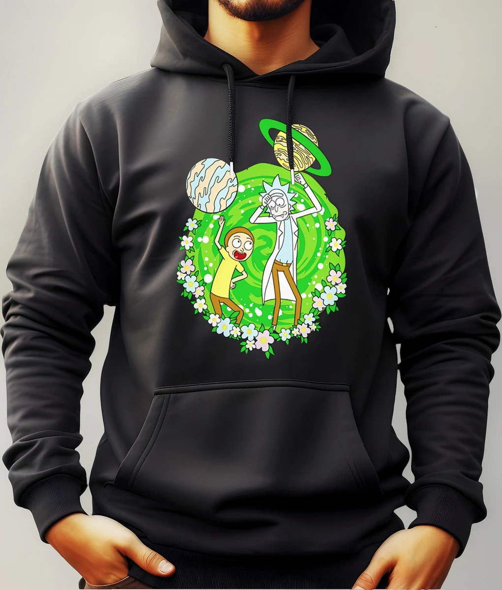 Buzo Canguro Con Capucha Rick And Morty Mundogeek