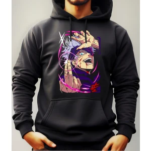 Buzo Canguro Con Capucha Anime Gojo Jujutsu Kaisen