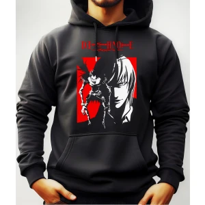 Buzo Canguro Con Capucha Anime Light Y Ryuk Death Note