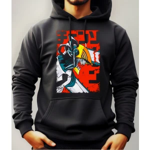 Buzo Canguro Con Capucha Anime Denji Chainsaw Man Mundogeek