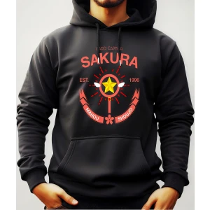 Buzo Canguro Con Capucha Anime Sakura Card Captor Mundogeek