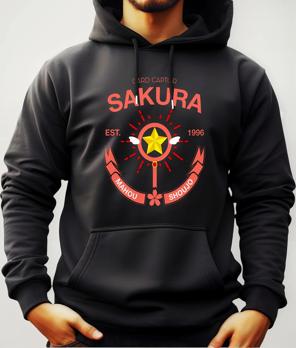 Buzo Canguro Con Capucha Anime Sakura Card Captor Mundogeek