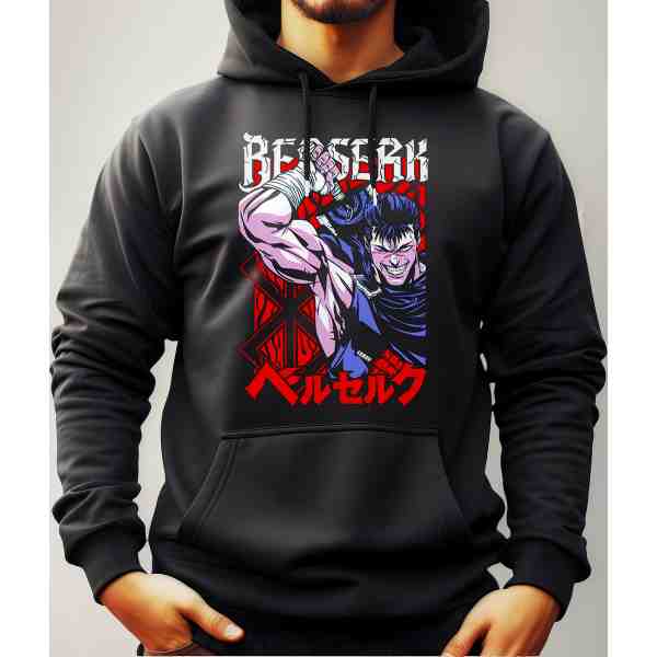 Buzo Canguro Con Capucha Anime Berserk Mundogeek