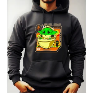 Buzo Canguro Con Capucha Baby Yoda Star War Mundogeek