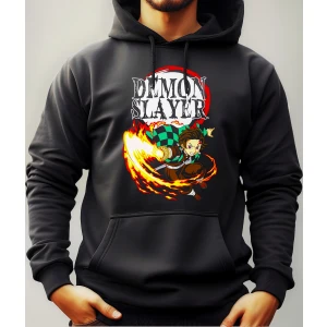 Buzo Canguro Con Capucha Anime Demon Slayer Mundogeek