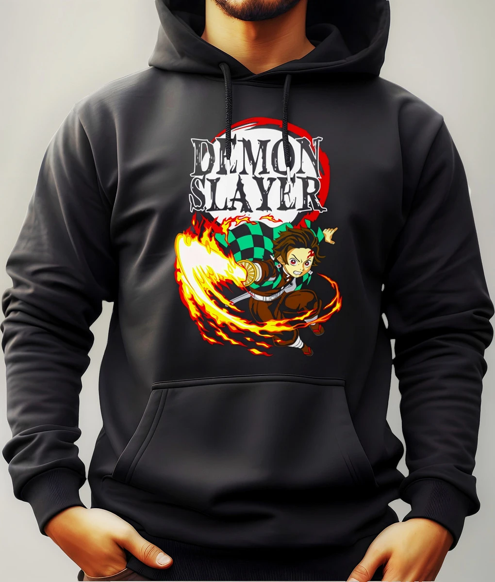 Buzo Canguro Con Capucha Anime Demon Slayer Mundogeek