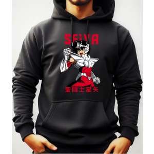 Buzo Canguro Con Capucha Anime Seiya Caballeros Del Zodiaco