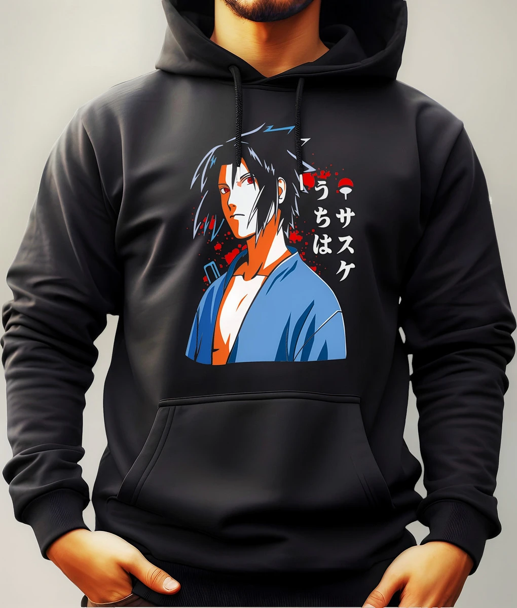 Buzo Canguro Con Capucha Anime Sasuke Naruto Mundogeek