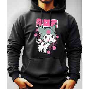 Buzo Canguro Con Capucha Anime Kuromi Mundogeek