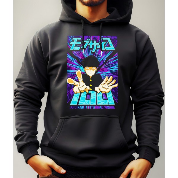 Buzo Canguro Con Capucha Anime Mob Psycho Mundogeek