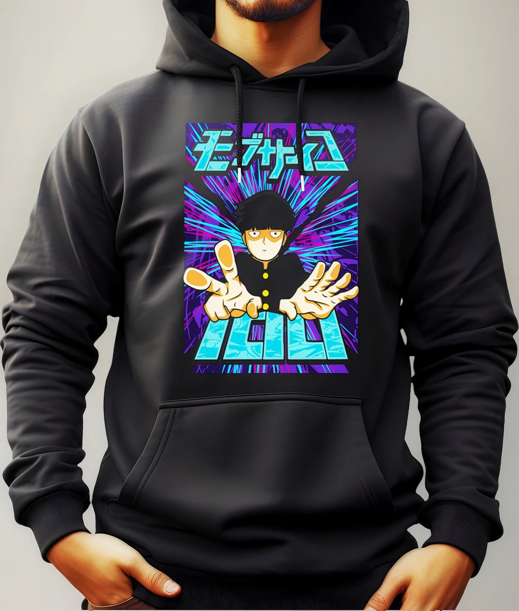 Buzo Canguro Con Capucha Anime Mob Psycho Mundogeek