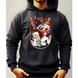 Buzo Canguro Con Capucha Anime Personajes Chainsaw Man