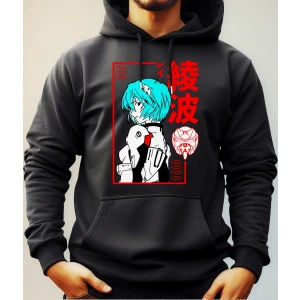 Buzo Canguro Con Capucha Anime Reí Evangelion Mundogeek