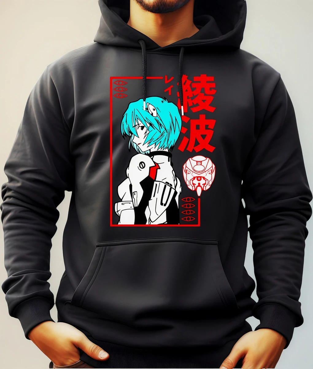 Buzo Canguro Con Capucha Anime Reí Evangelion Mundogeek