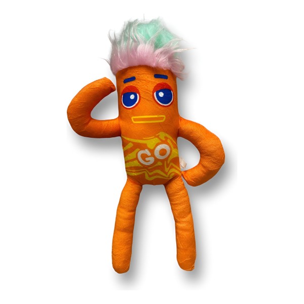 Peluche Mounstro Salchicha Naranja ( Grande ) Mundogeek
