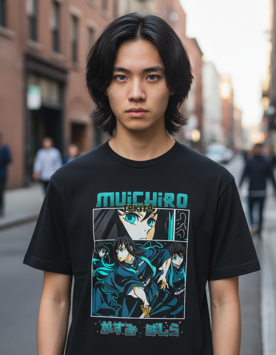 Remera Anime Tokito Demon Slayer - Imagen 2
