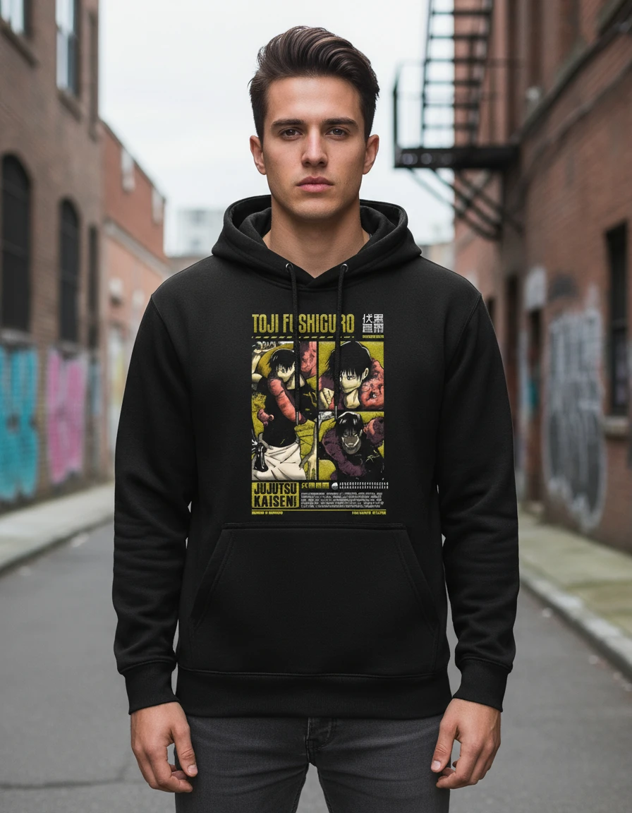 Canguro Con Capucha Toji Jujutsu Kaisen Mundogeek
