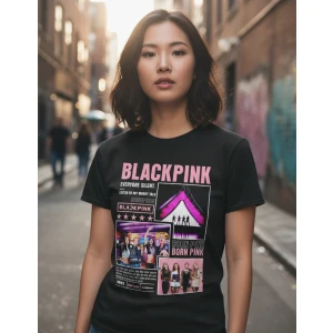 Remera Kpop Black Pink