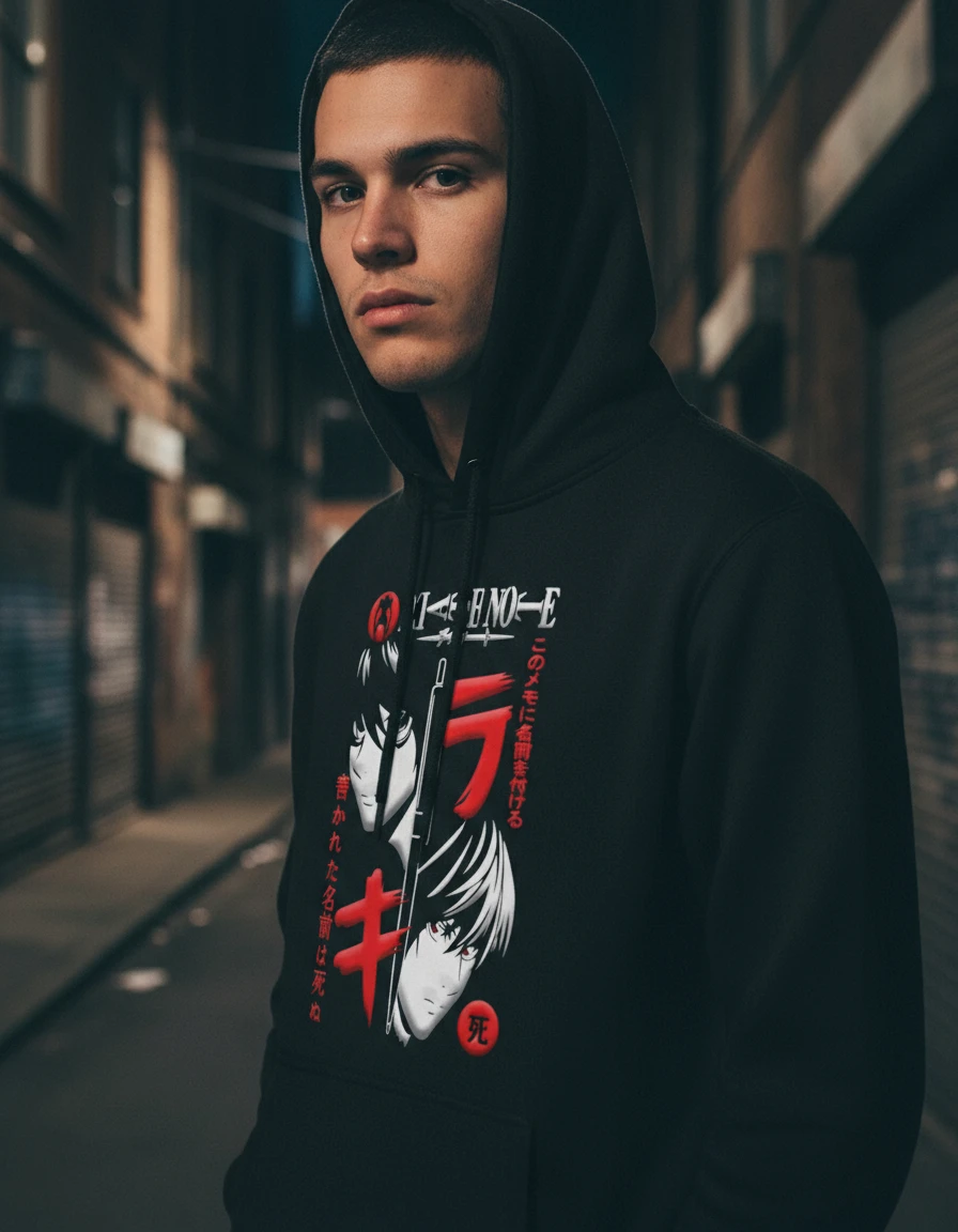 Canguro Con Capucha Anime L Y Light Death Note Mundogeek