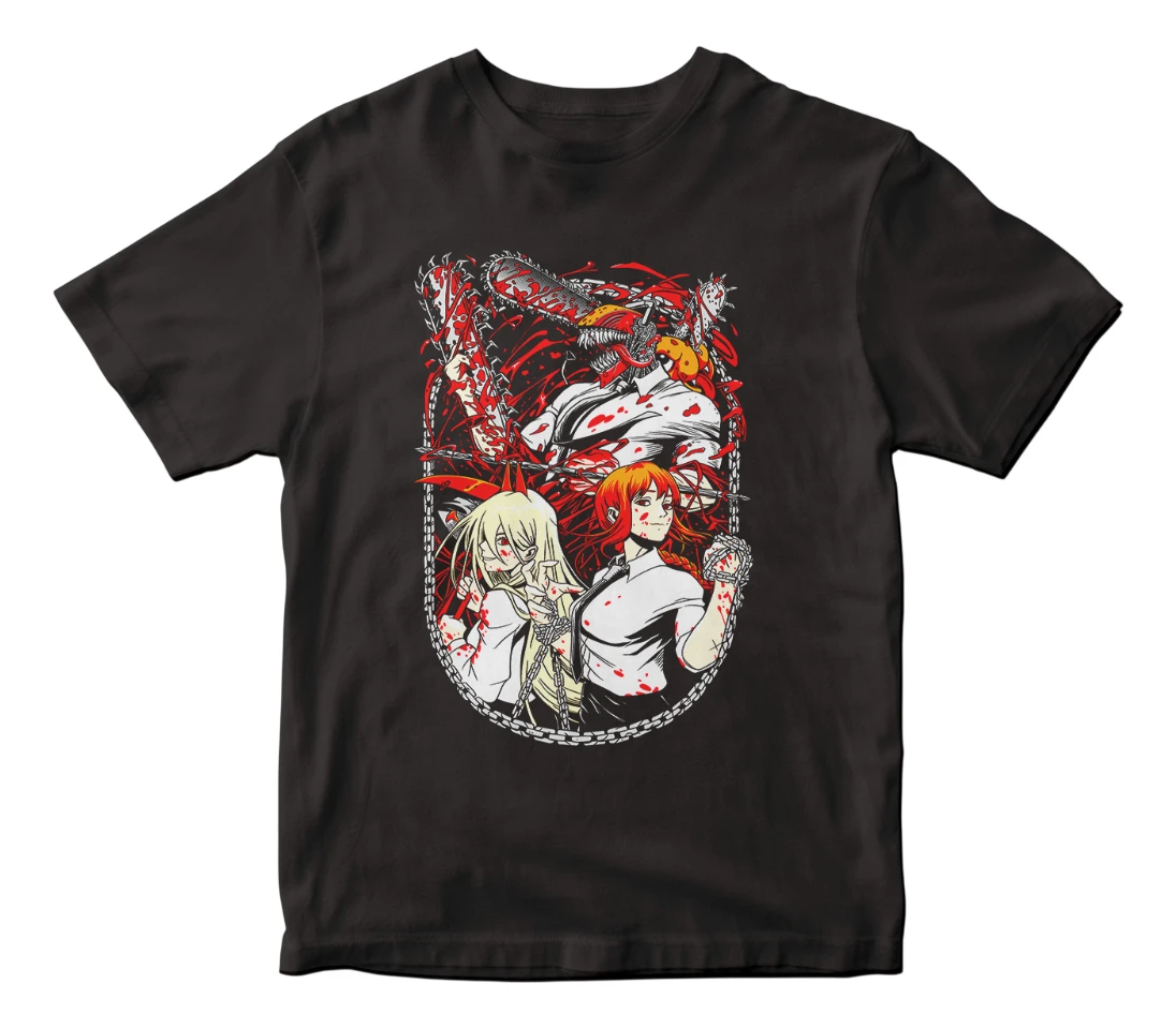 Remera Anime Manga Corta Chainsaw Man