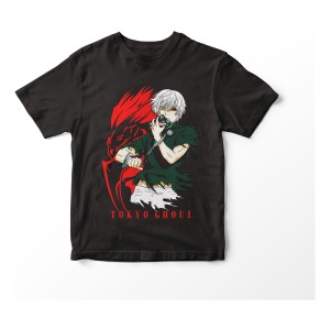Remera Camiseta Manga Corta Anime Tokyo Ghoul Kaneki
