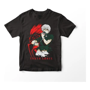 Remera Camiseta Manga Corta Anime Tokyo Ghoul Kaneki