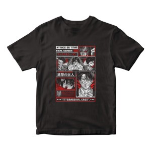 Remera Anime Attack On Titan Shingeki No Kyojin