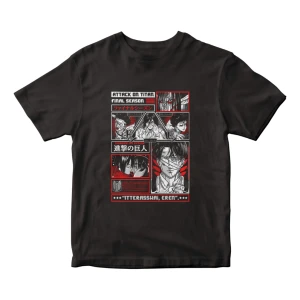 Remera Anime Attack On Titan Shingeki No Kyojin