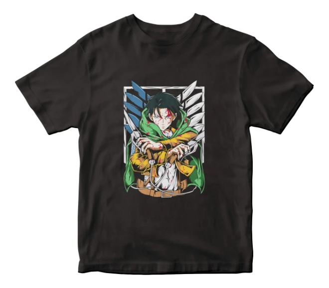 Remera Anime Shingeki No Kyojin Levi Attack On Titan