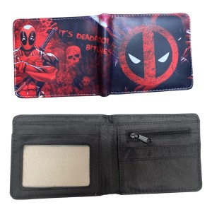 Billetera Deadpool Eco Cuero Con Logo Marvel